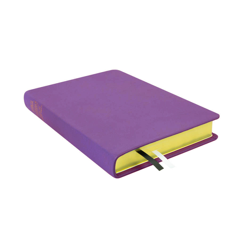 Purple Large LDS Triple | Leather Triple, Custom Name, Ribbon Qty